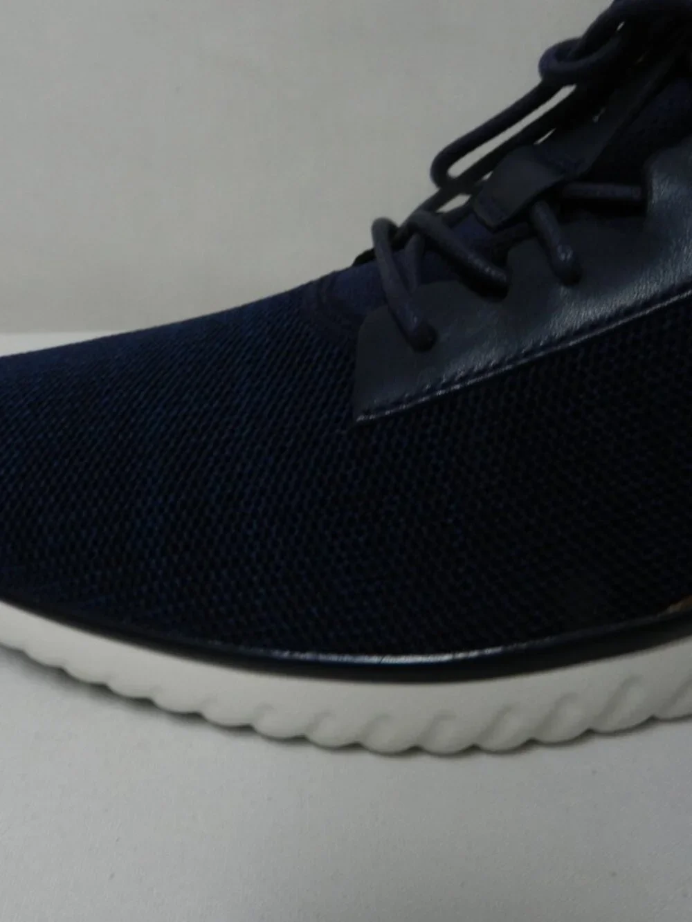 Cole Haan Grand Sport Sneakers Knit w/ Leather blue brown Men NIB NEW Size Sz 10 - Picture 10 of 16